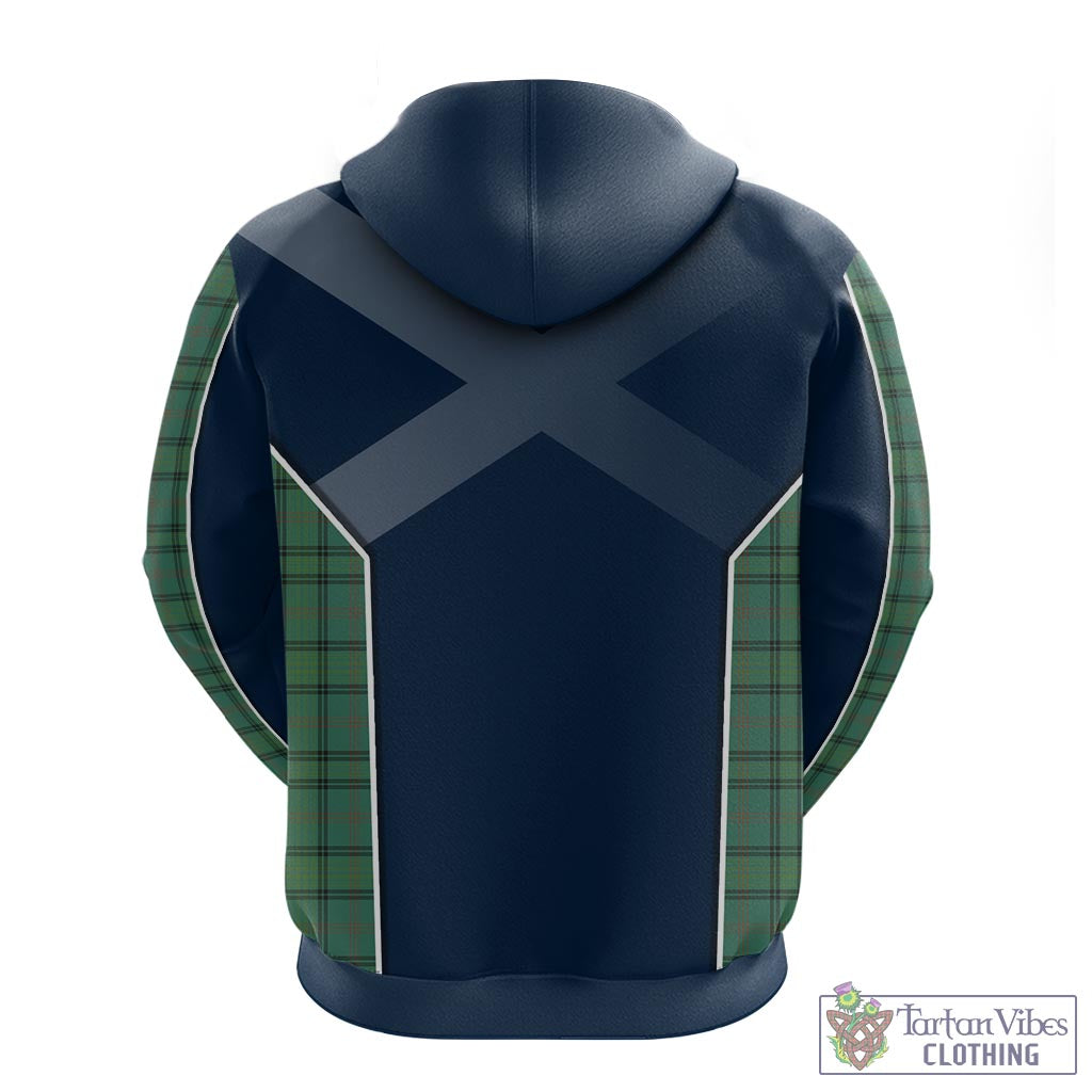 Tartan Vibes Clothing Ross Hunting Ancient Tartan Hoodie with Family Crest and Scottish Thistle Vibes Sport Style