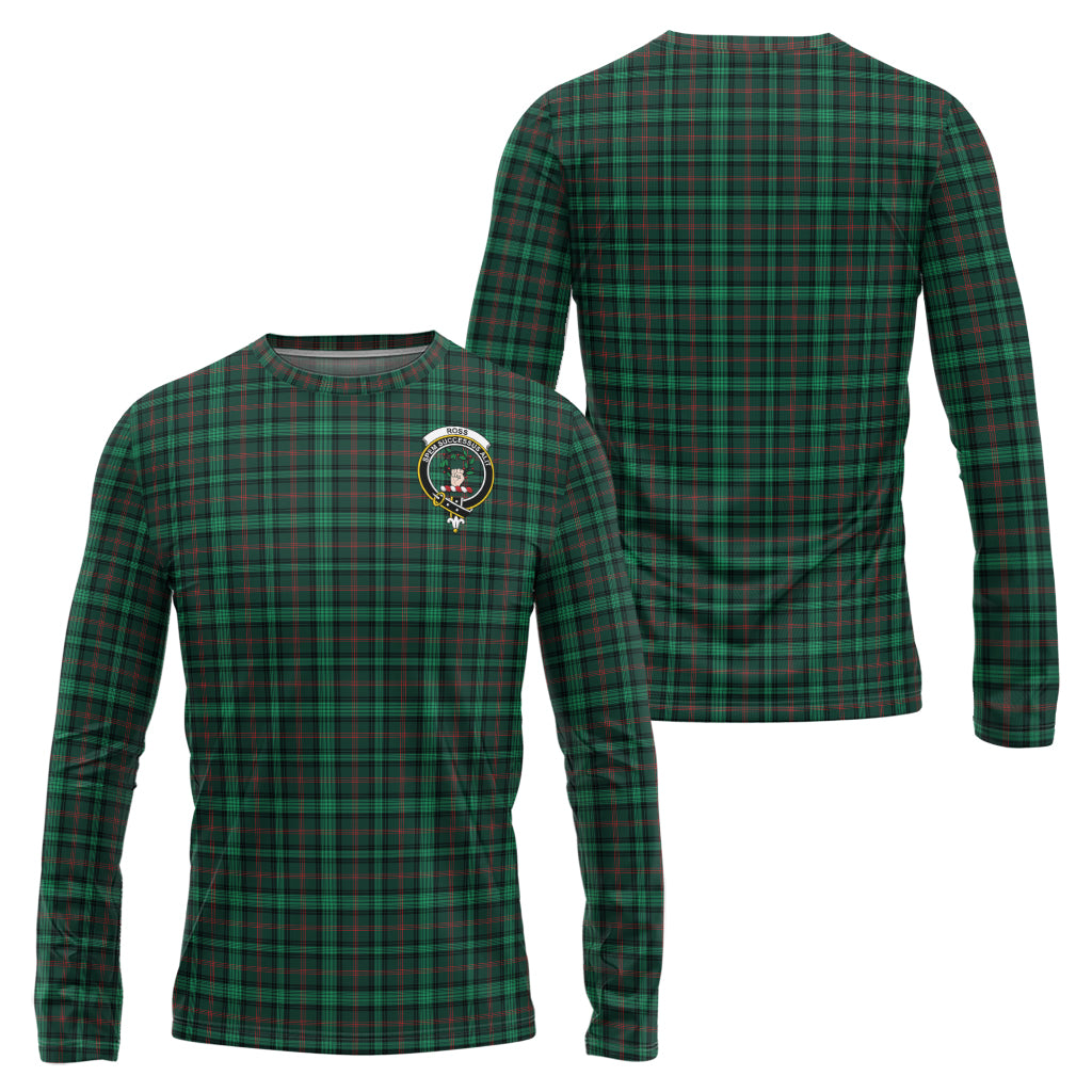 ross-hunting-modern-tartan-long-sleeve-t-shirt-with-family-crest