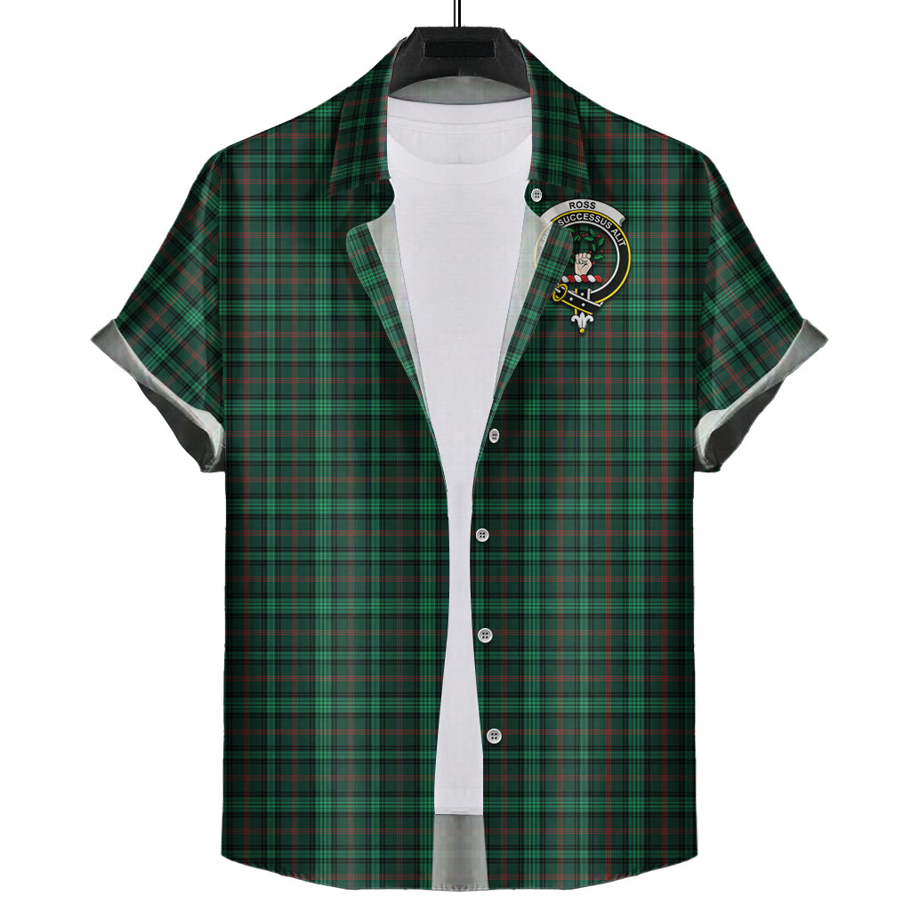 ross-hunting-modern-tartan-short-sleeve-button-down-shirt-with-family-crest