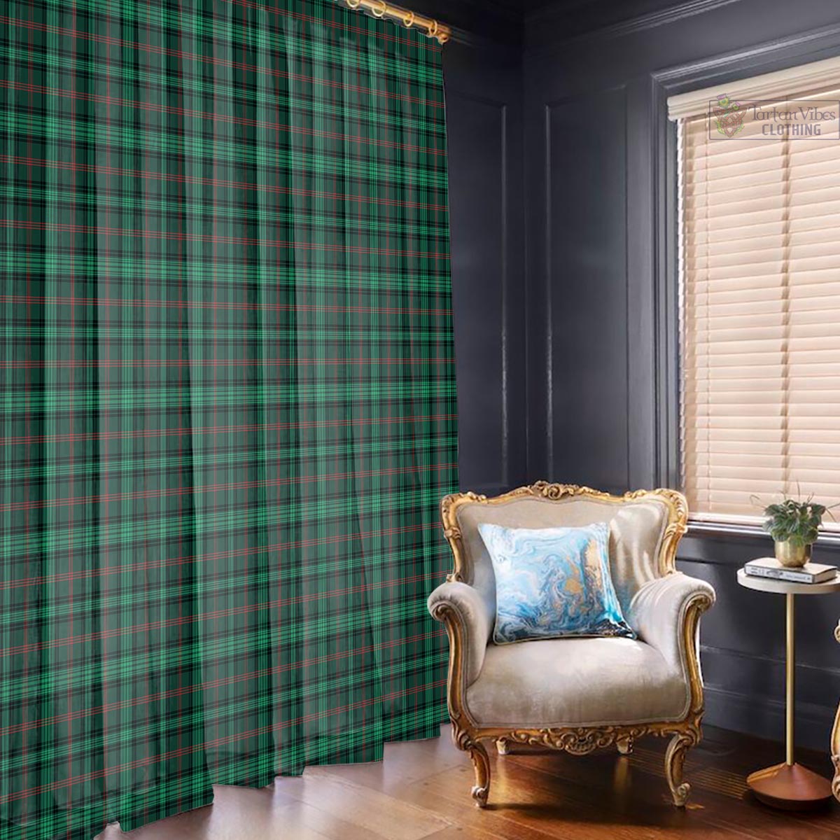 Ross Hunting Modern Tartan Window Curtain