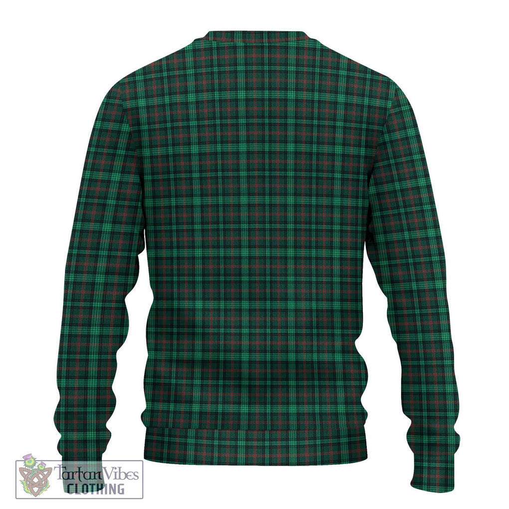 Ross Hunting Modern Tartan Knitted Sweater with Family Crest DNA In Me Style - Tartanvibesclothing Shop