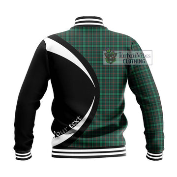 Ross Hunting Modern Tartan Baseball Jacket with Family Crest Circle Style