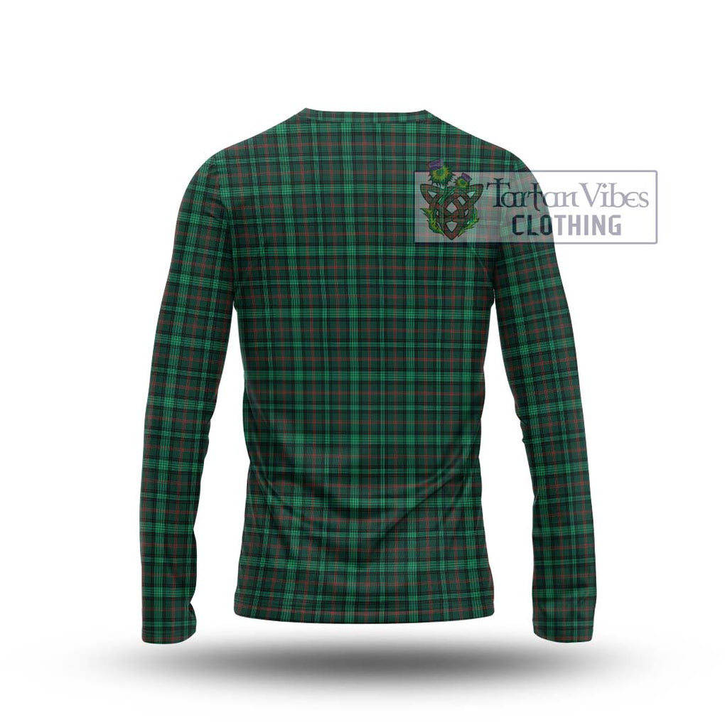 Ross Hunting Modern Tartan Long Sleeve T-Shirt with Family Crest DNA In Me Style - Tartanvibesclothing Shop