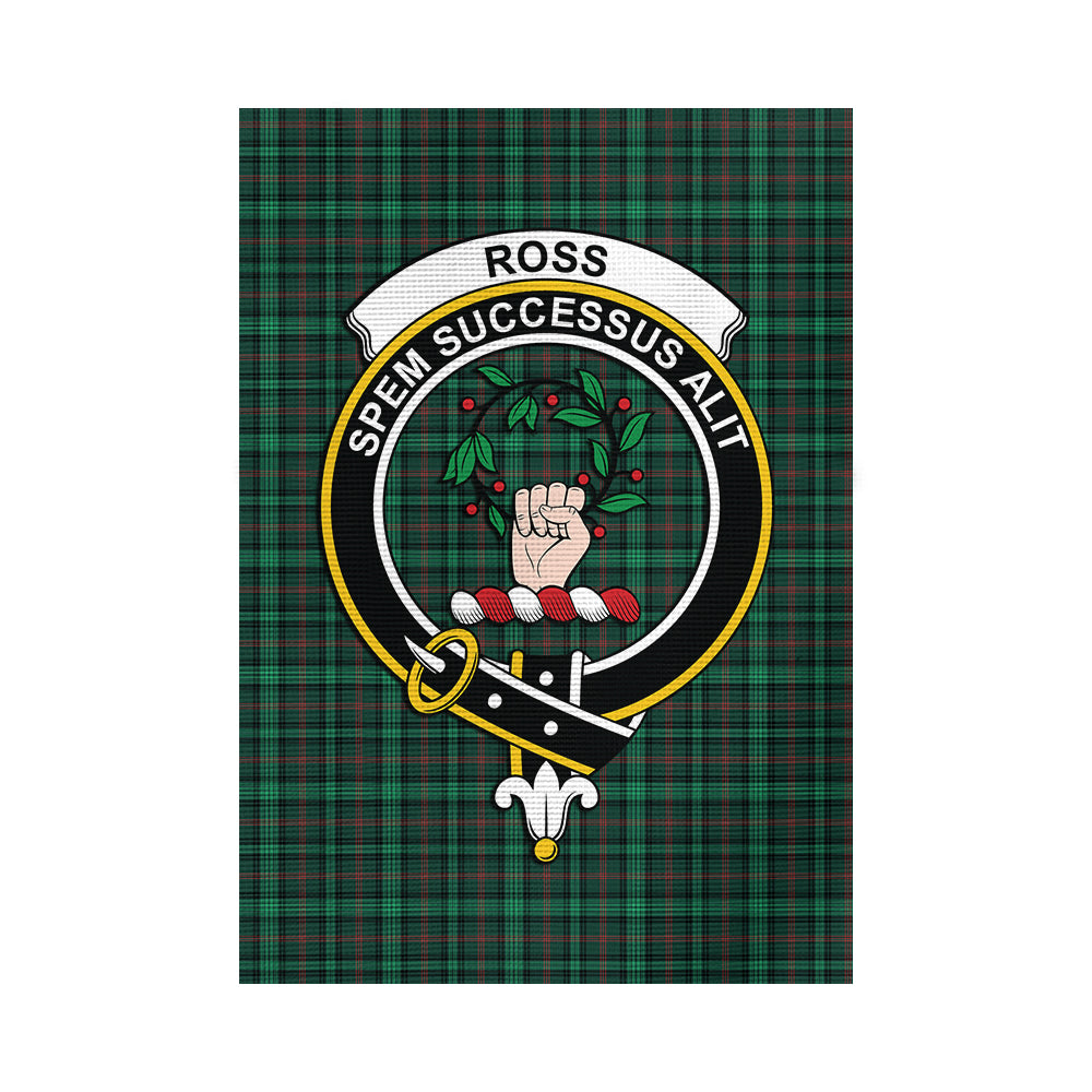 Ross Hunting Modern Tartan Flag with Family Crest - Tartan Vibes Clothing