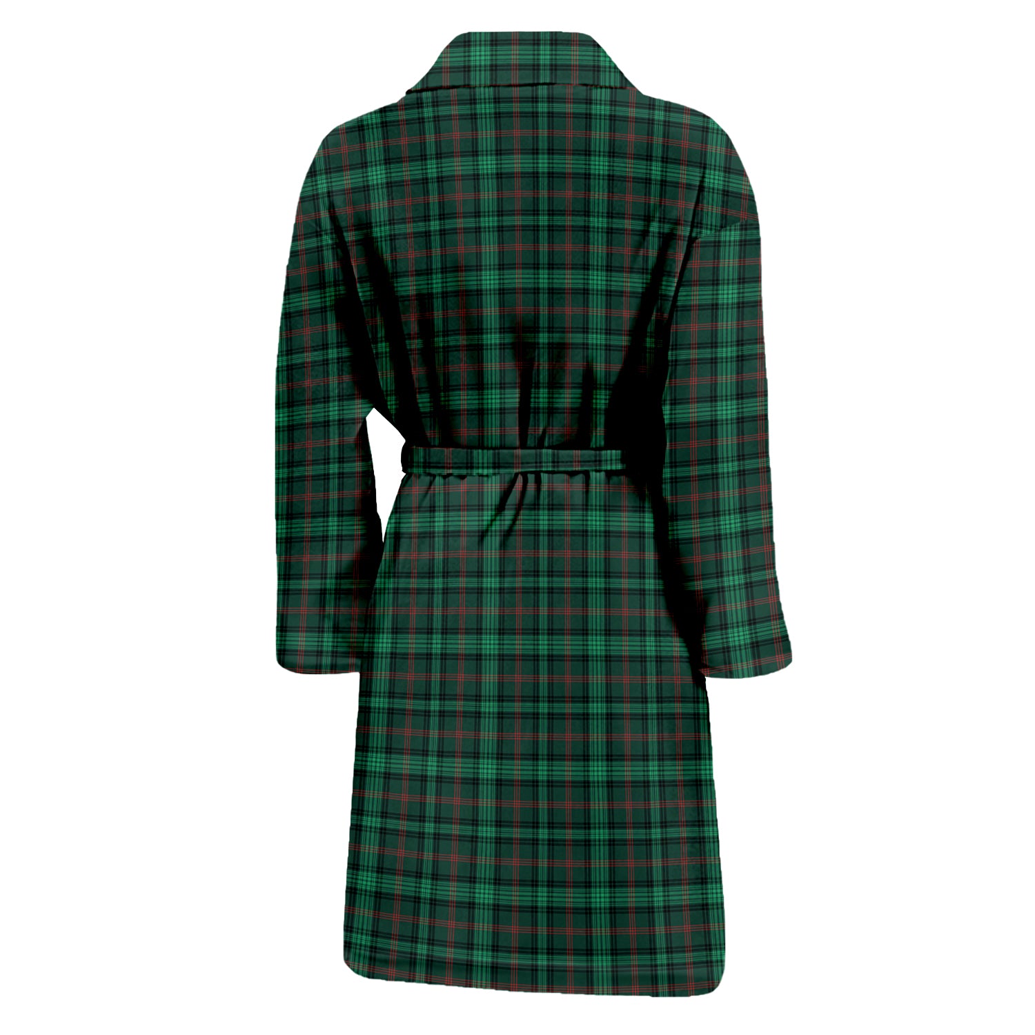 Ross Hunting Modern Tartan Bathrobe with Family Crest - Tartan Vibes Clothing