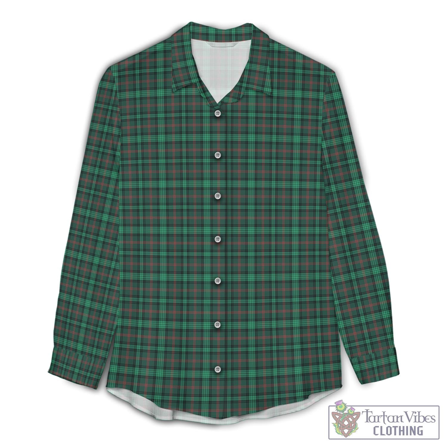 Ross Hunting Modern Tartan Womens Casual Shirt