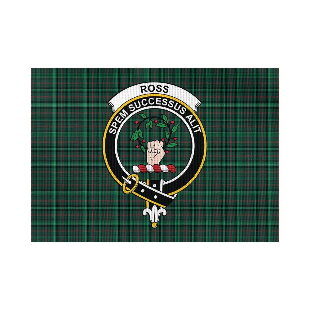 Ross Hunting Modern Tartan Flag with Family Crest - Tartan Vibes Clothing