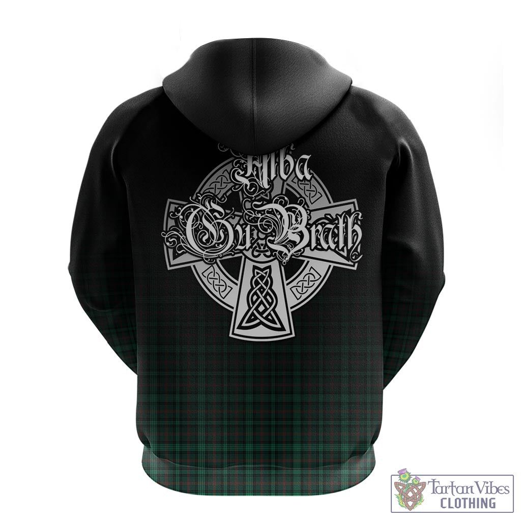 Tartan Vibes Clothing Ross Hunting Modern Tartan Hoodie Featuring Alba Gu Brath Family Crest Celtic Inspired