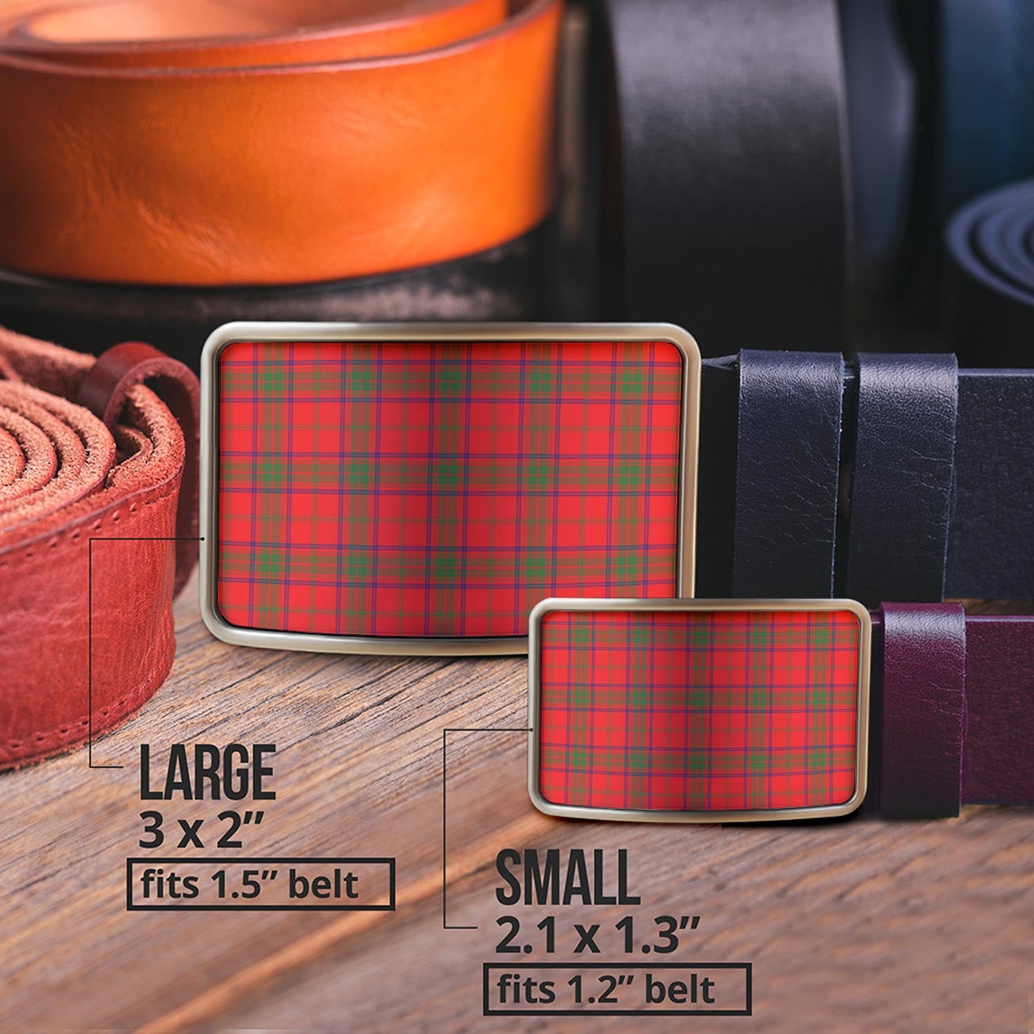 Ross Modern Tartan Belt Buckles - Tartan Vibes Clothing