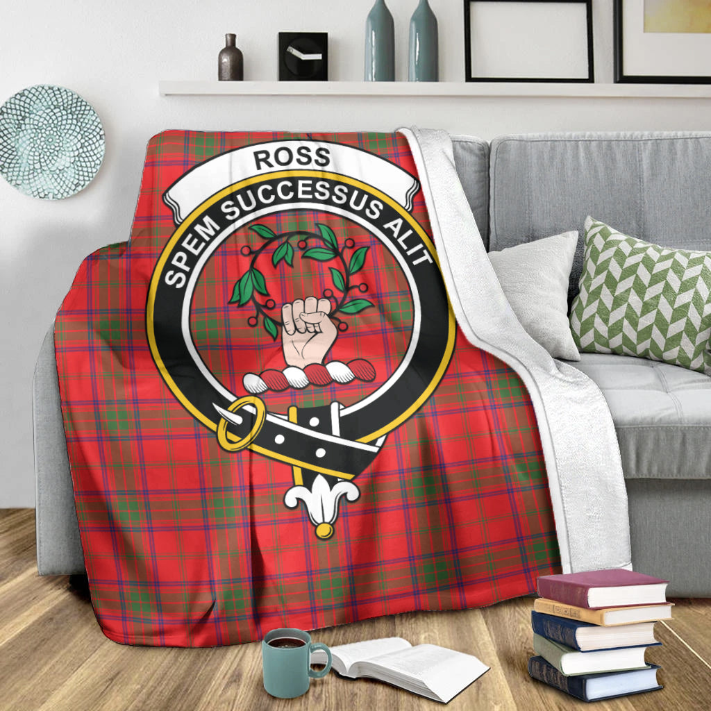 ross-modern-tartab-blanket-with-family-crest