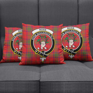 Ross Modern Tartan Pillow Cover with Family Crest