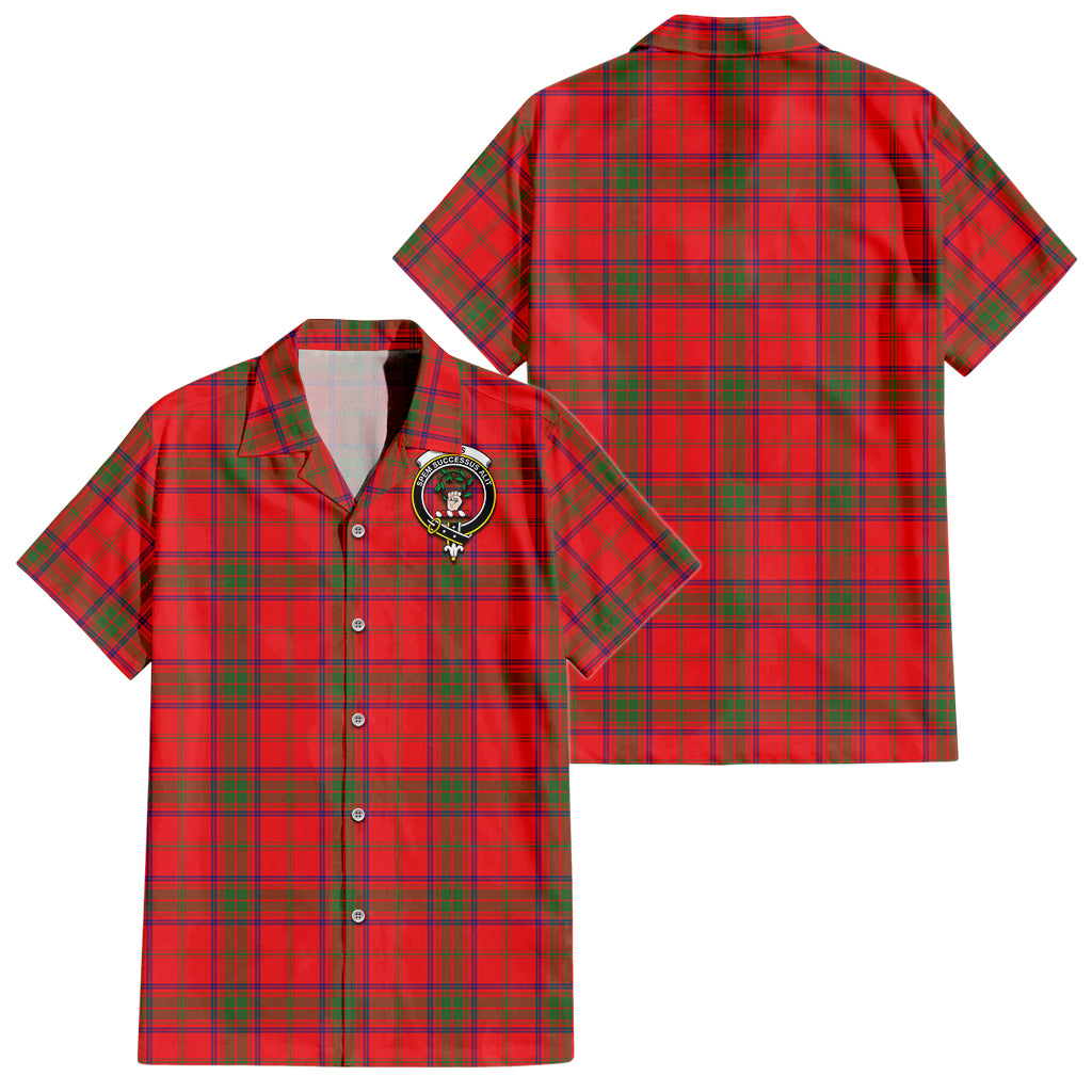 ross-modern-tartan-short-sleeve-button-down-shirt-with-family-crest