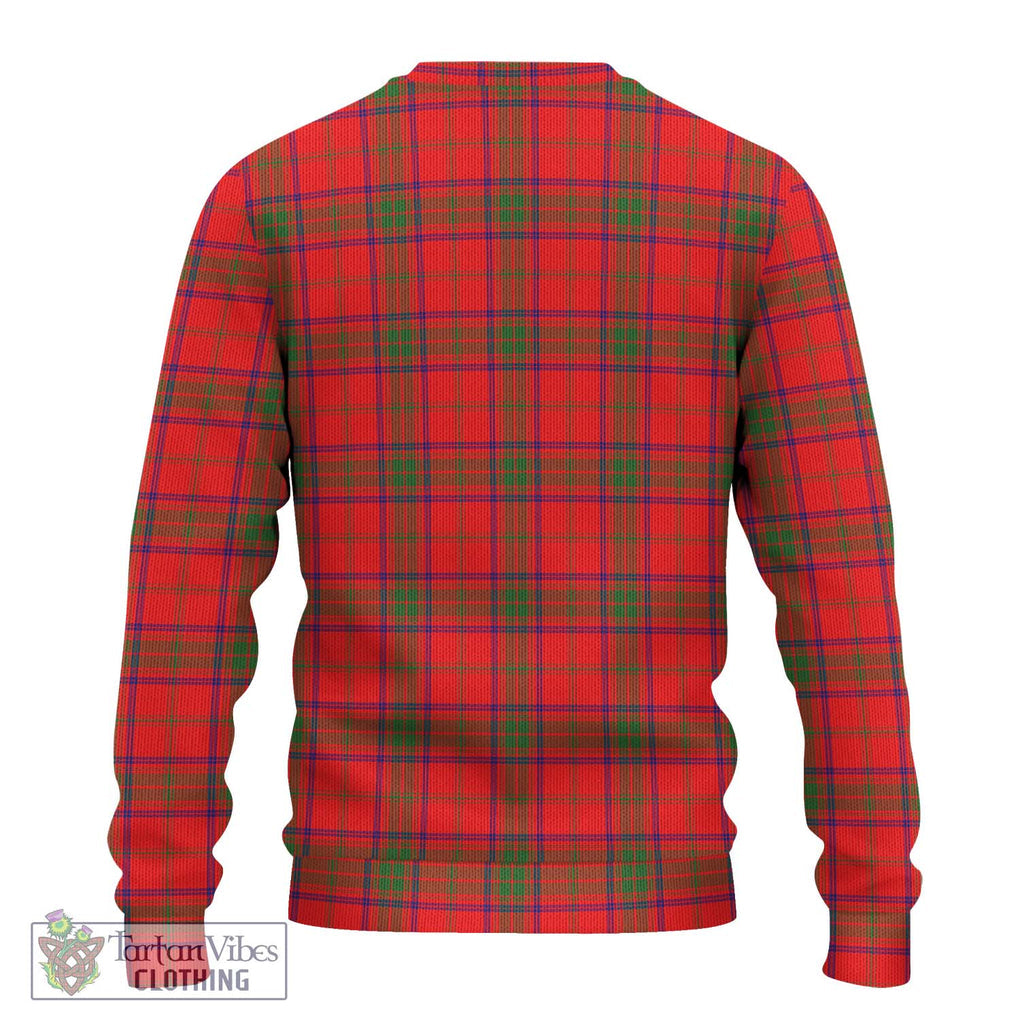 Ross Modern Tartan Knitted Sweater with Family Crest DNA In Me Style - Tartanvibesclothing Shop