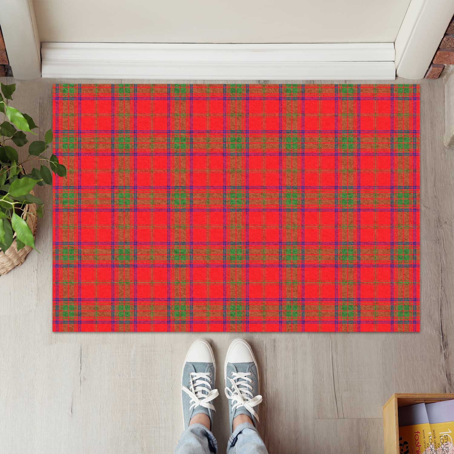 Ross Modern Tartan Door Mat - Tartanvibesclothing Shop