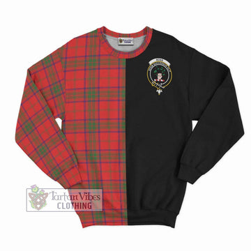 Ross Modern Tartan Sweatshirt with Family Crest and Half Of Me Style