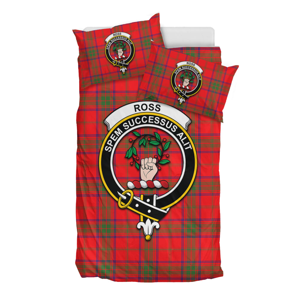 Ross Modern Tartan Bedding Set with Family Crest - Tartan Vibes Clothing