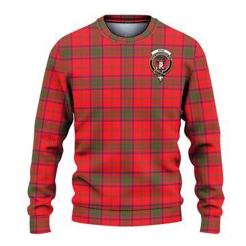 Ross Modern Tartan Ugly Sweater with Family Crest