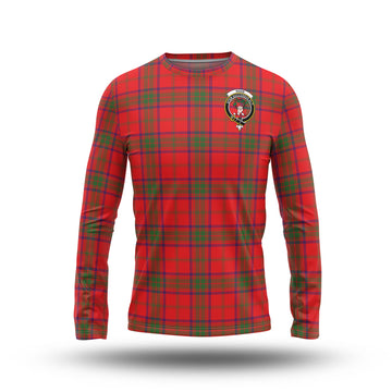 Ross Modern Tartan Long Sleeve T-Shirt with Family Crest