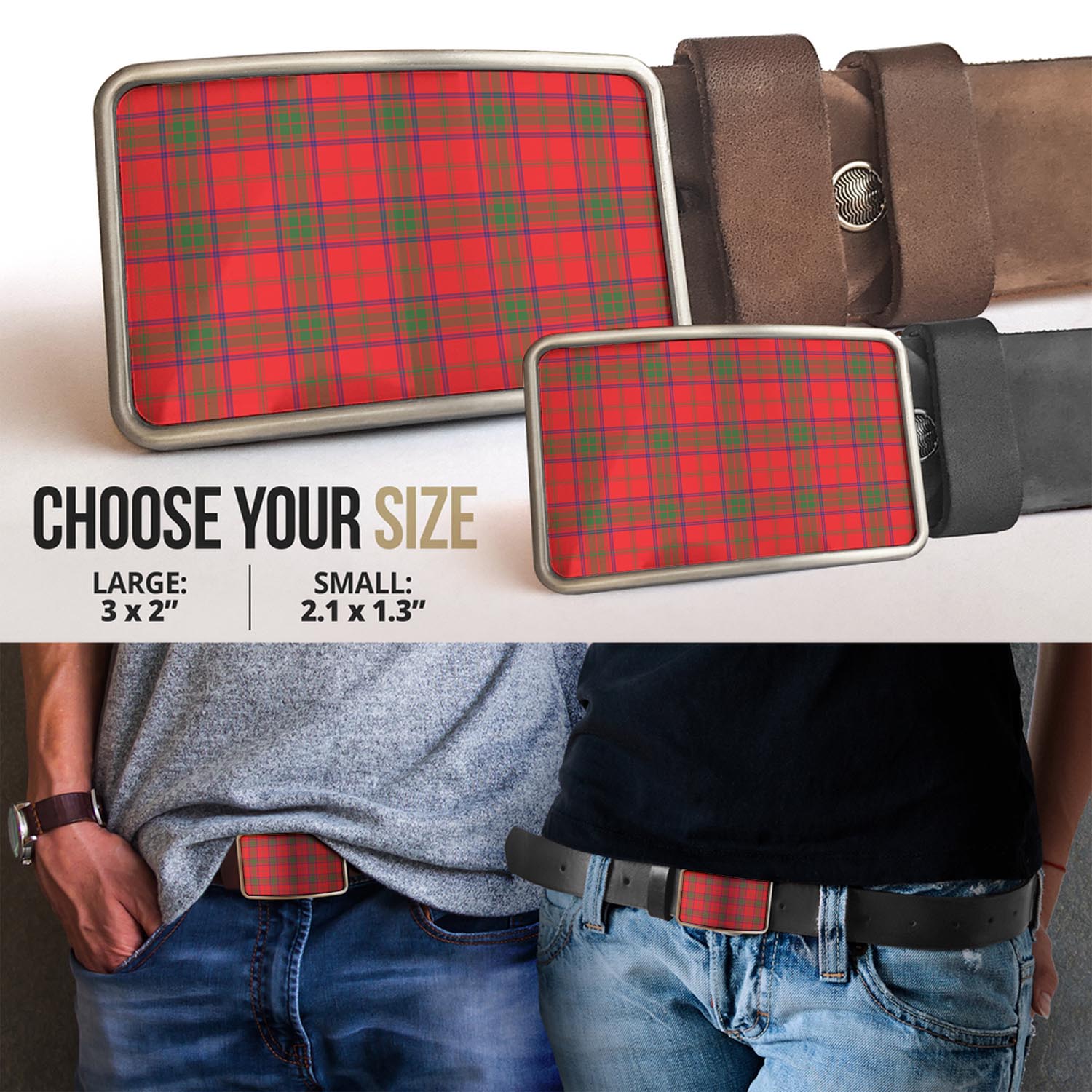 Ross Modern Tartan Belt Buckles - Tartan Vibes Clothing