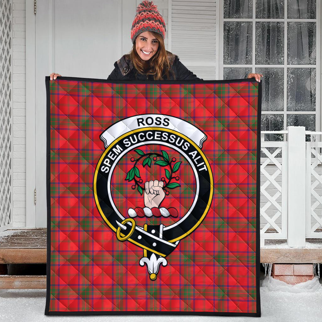 ross-modern-tartan-quilt-with-family-crest