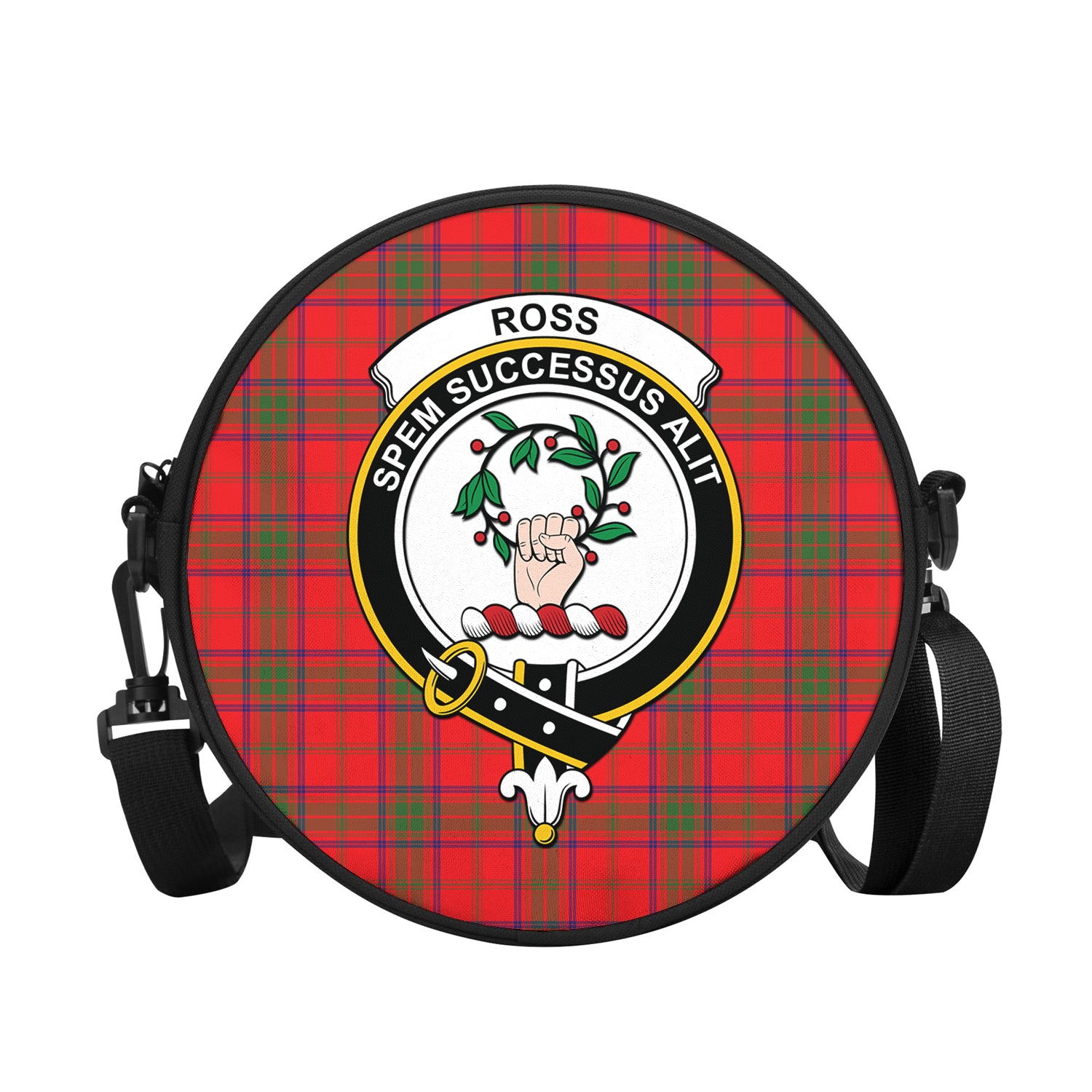 ross-modern-tartan-round-satchel-bags-with-family-crest