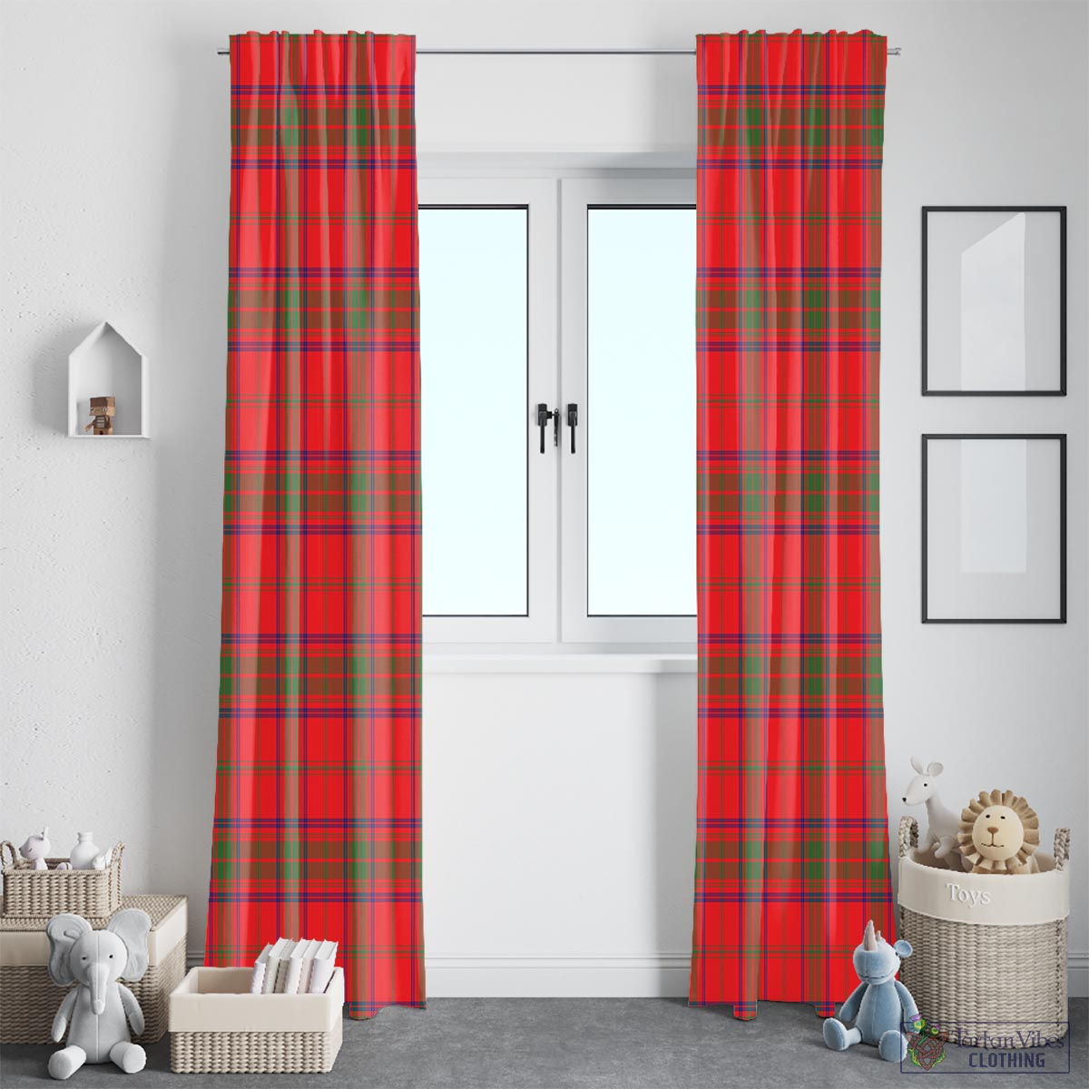 Ross Modern Tartan Window Curtain