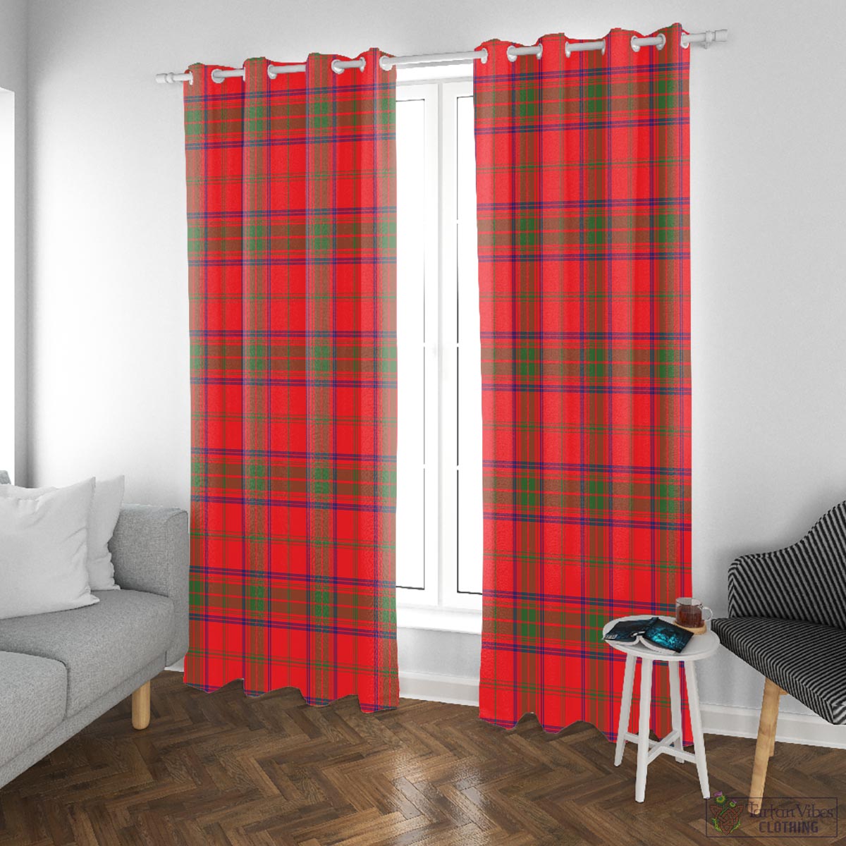 Ross Modern Tartan Window Curtain