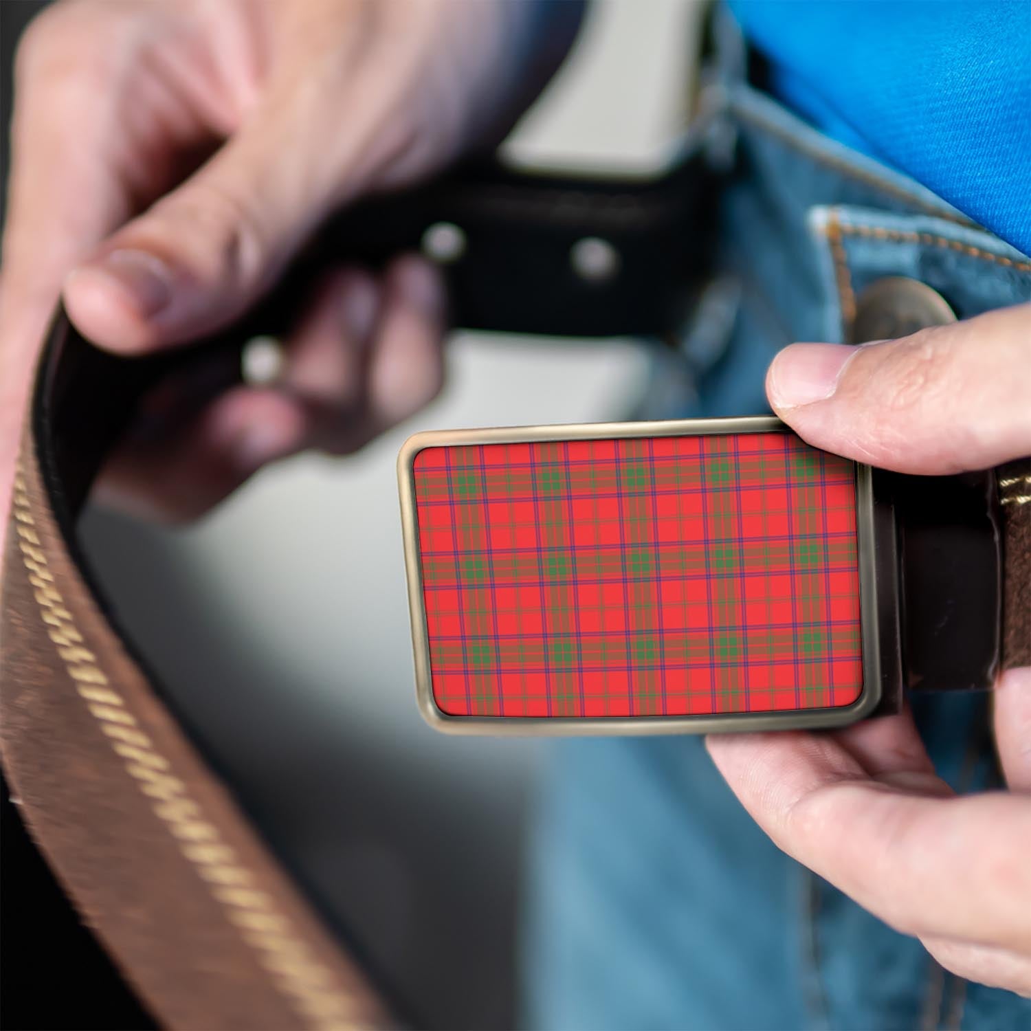 Ross Modern Tartan Belt Buckles - Tartan Vibes Clothing