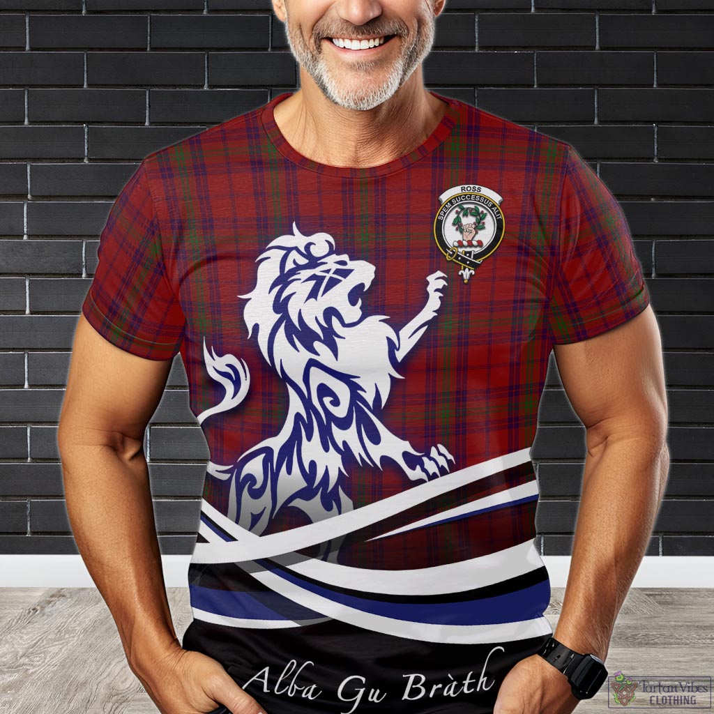 ross-old-tartan-t-shirt-with-alba-gu-brath-regal-lion-emblem