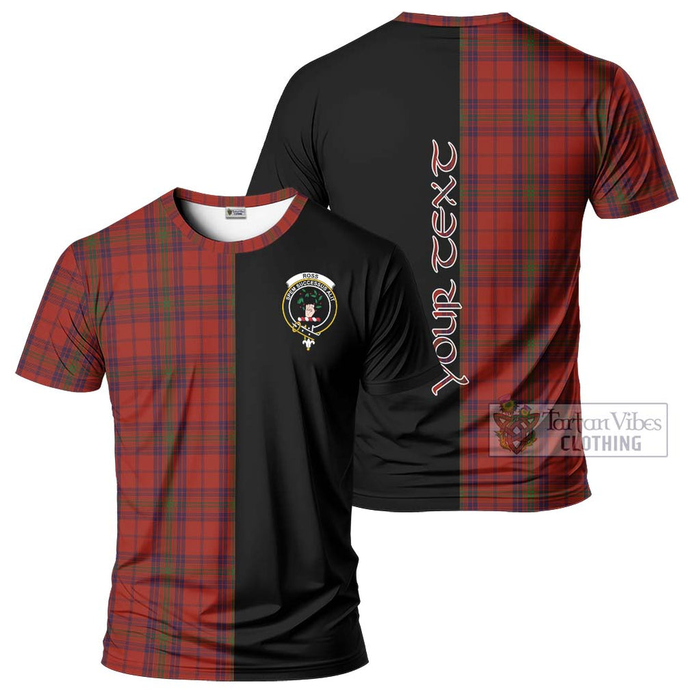 Ross Old Tartan T-Shirt with Family Crest and Half Of Me Style Kid's Shirt - Tartanvibesclothing Shop