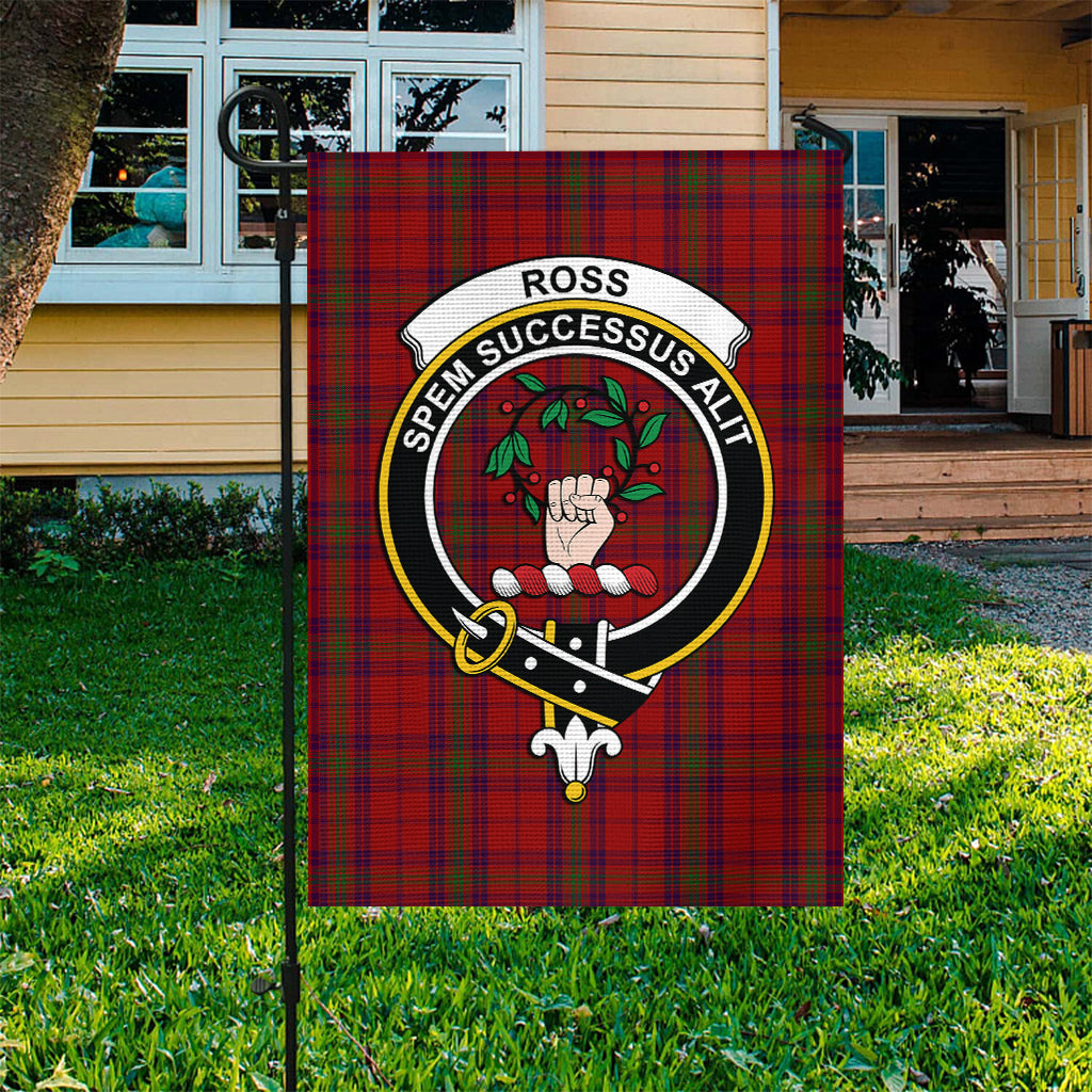 Ross Old Tartan Flag with Family Crest - Tartan Vibes Clothing