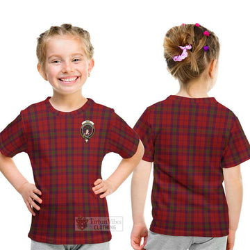 Ross Old Tartan Kid T-Shirt with Family Crest