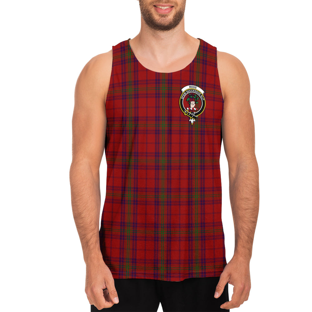 ross-old-tartan-mens-tank-top-with-family-crest