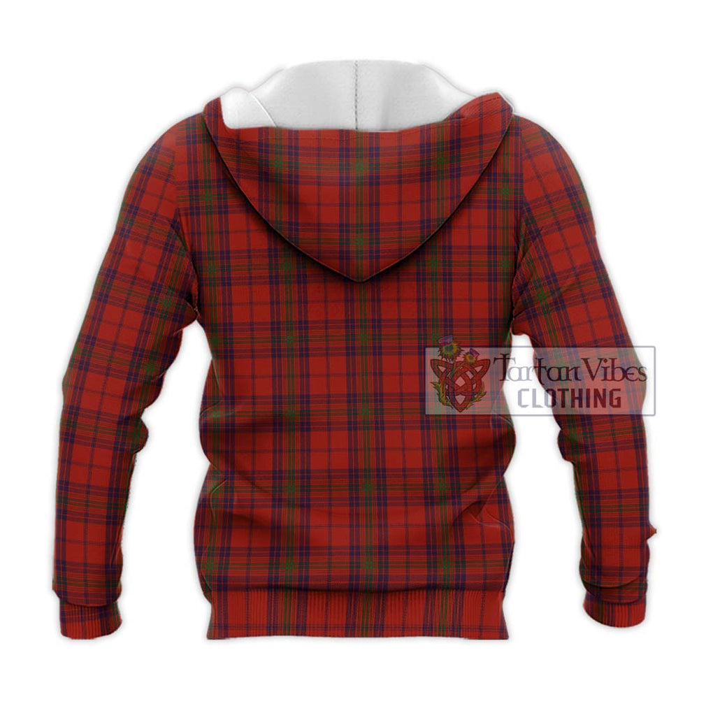 Ross Old Tartan Knitted Hoodie with Family Crest DNA In Me Style - Tartanvibesclothing Shop