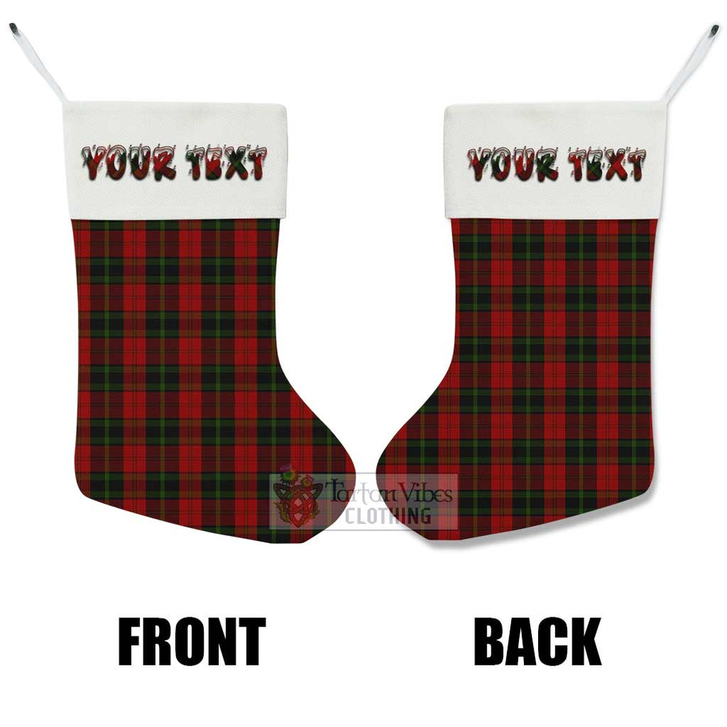 Tartan Vibes Clothing Rosser of Wales Tartan Christmas Stocking with Personalized Text