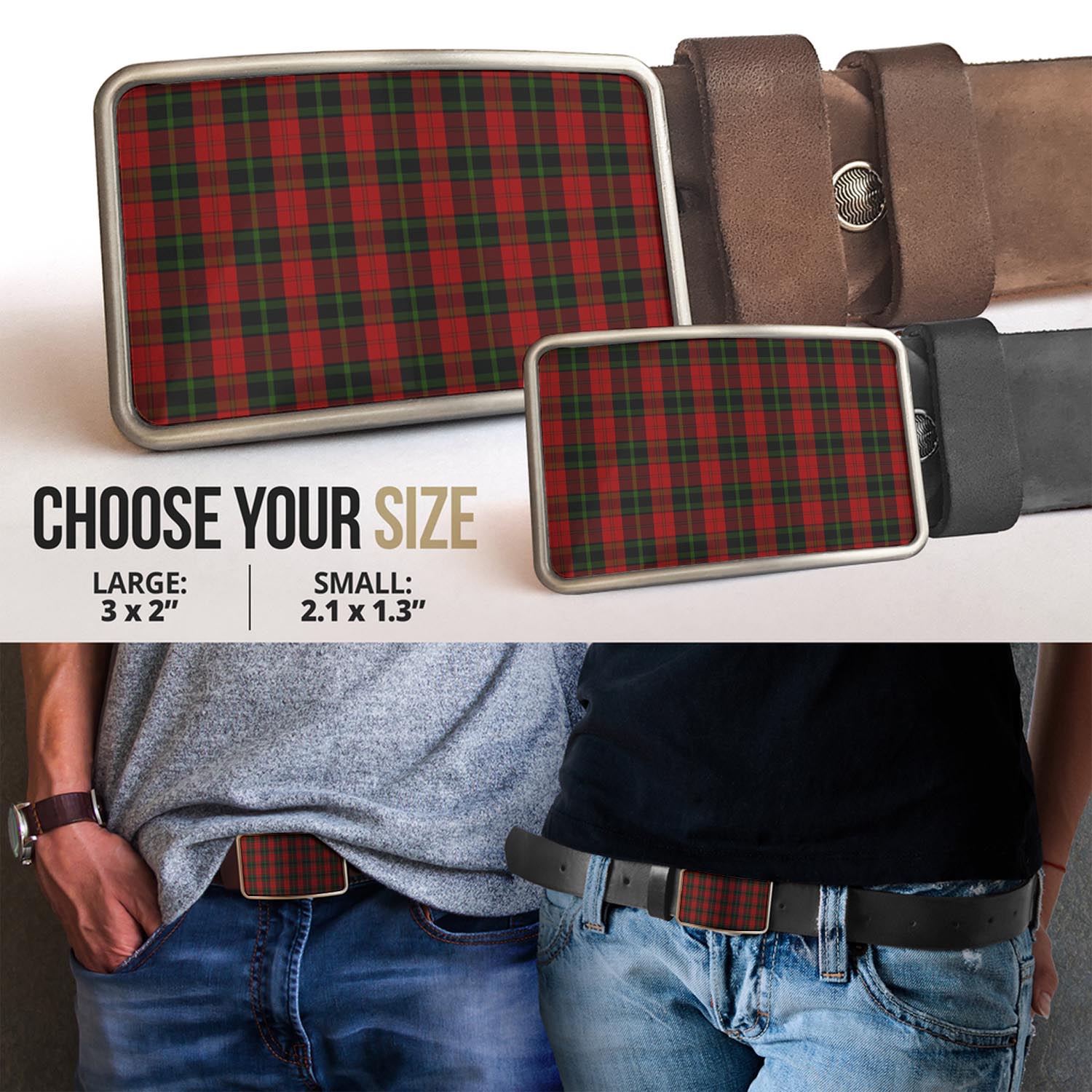 Rosser of Wales Tartan Belt Buckles - Tartan Vibes Clothing