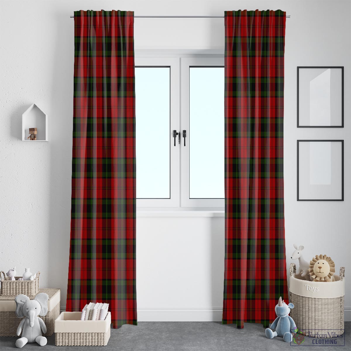 Rosser of Wales Tartan Window Curtain