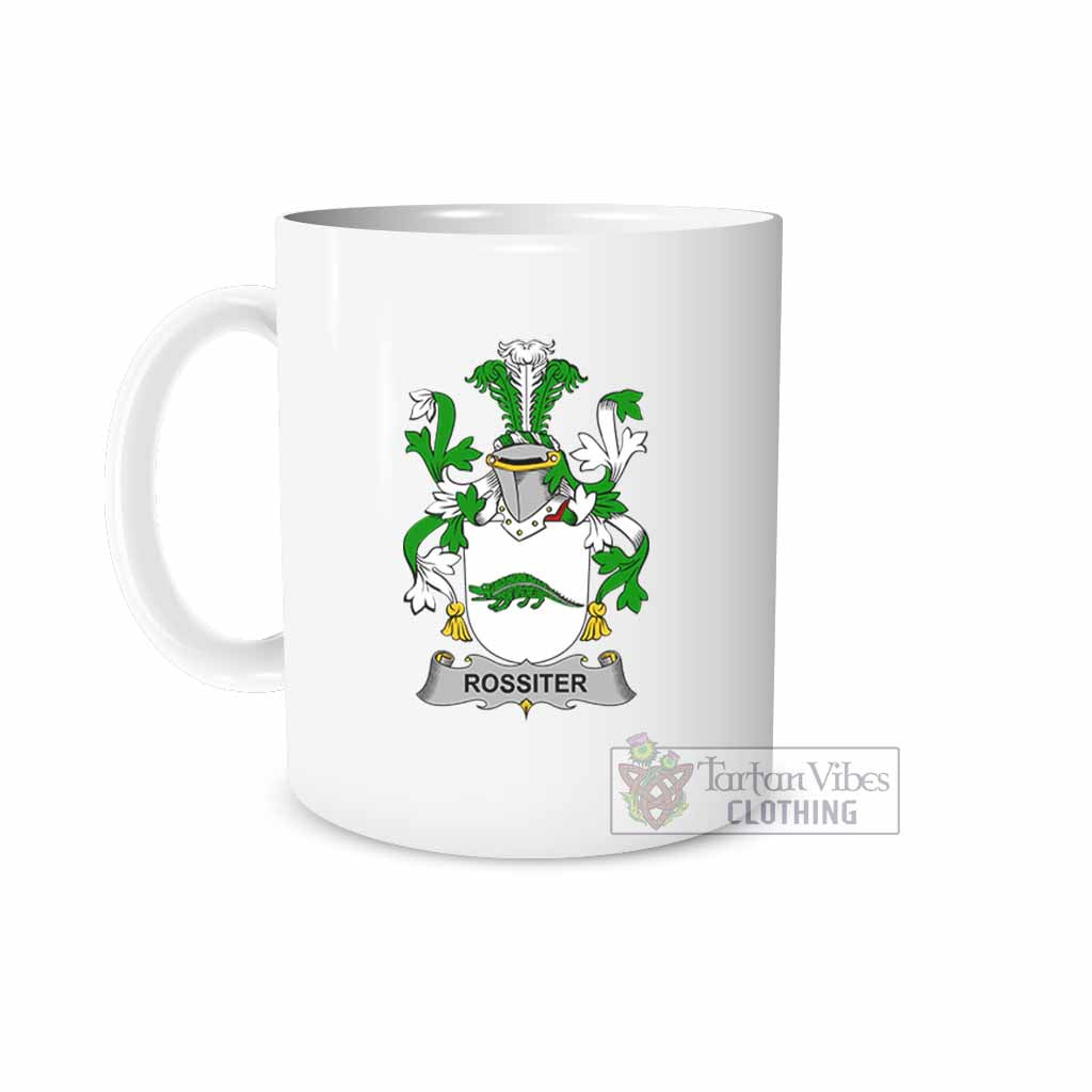 Tartan Vibes Clothing Rossiter Irish Clan Coat of Arms Ceramic Mug