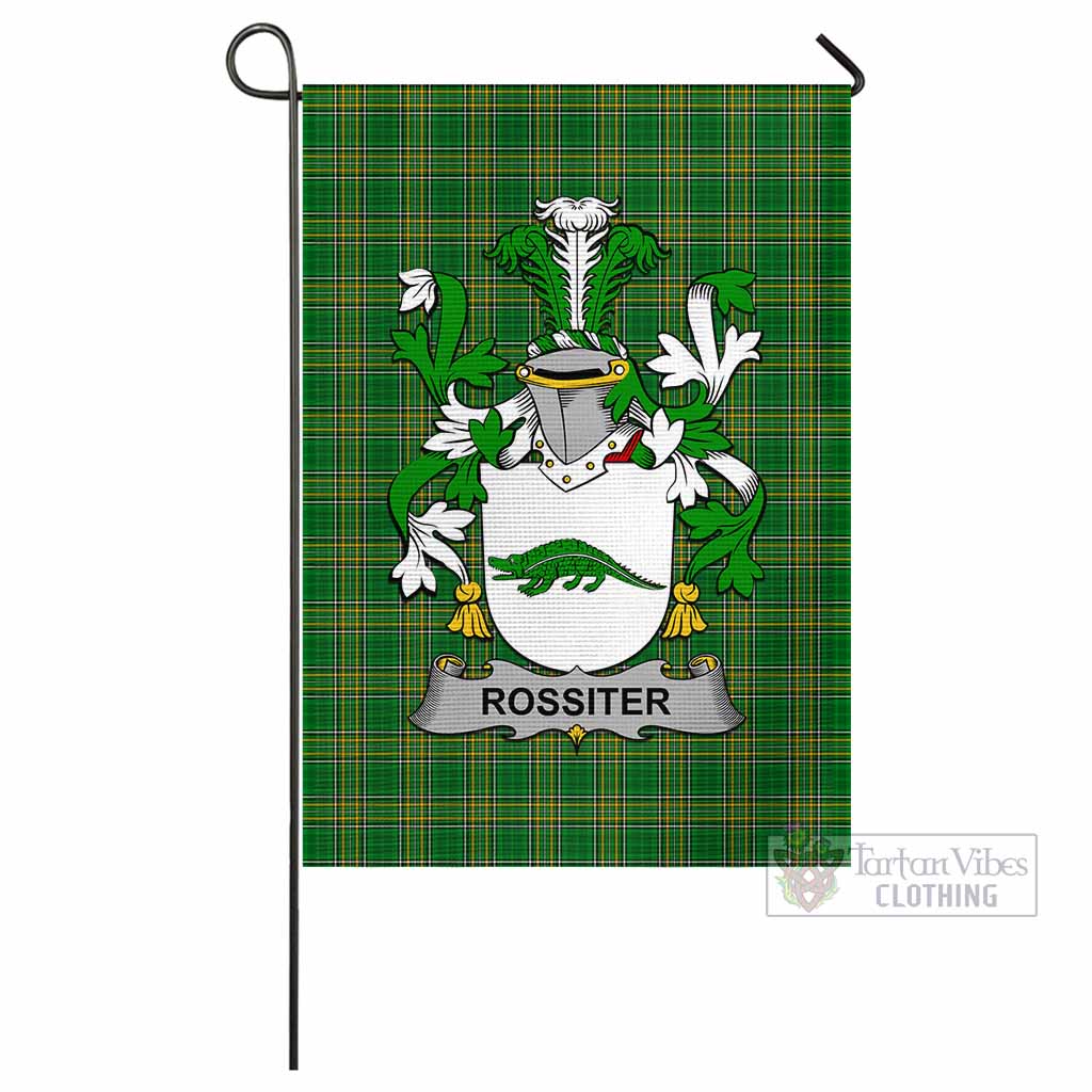 Tartan Vibes Clothing Rossiter Irish Clan Flag with Coat of Arms