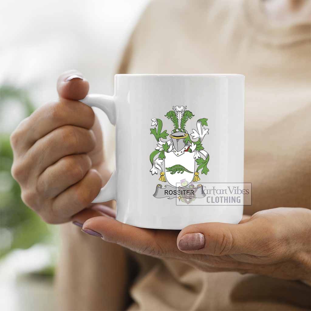 Tartan Vibes Clothing Rossiter Irish Clan Coat of Arms Ceramic Mug