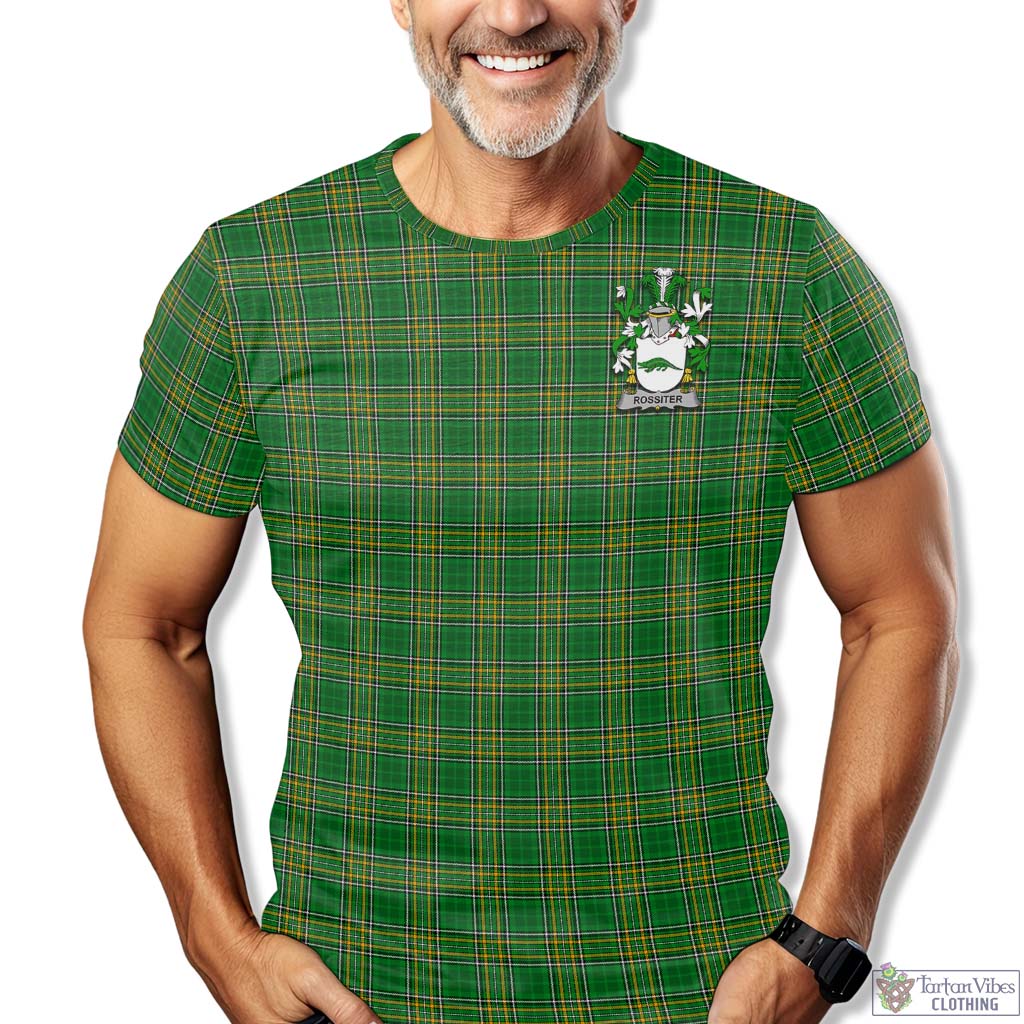 Tartan Vibes Clothing Rossiter Ireland Clan Tartan T-Shirt with Family Seal