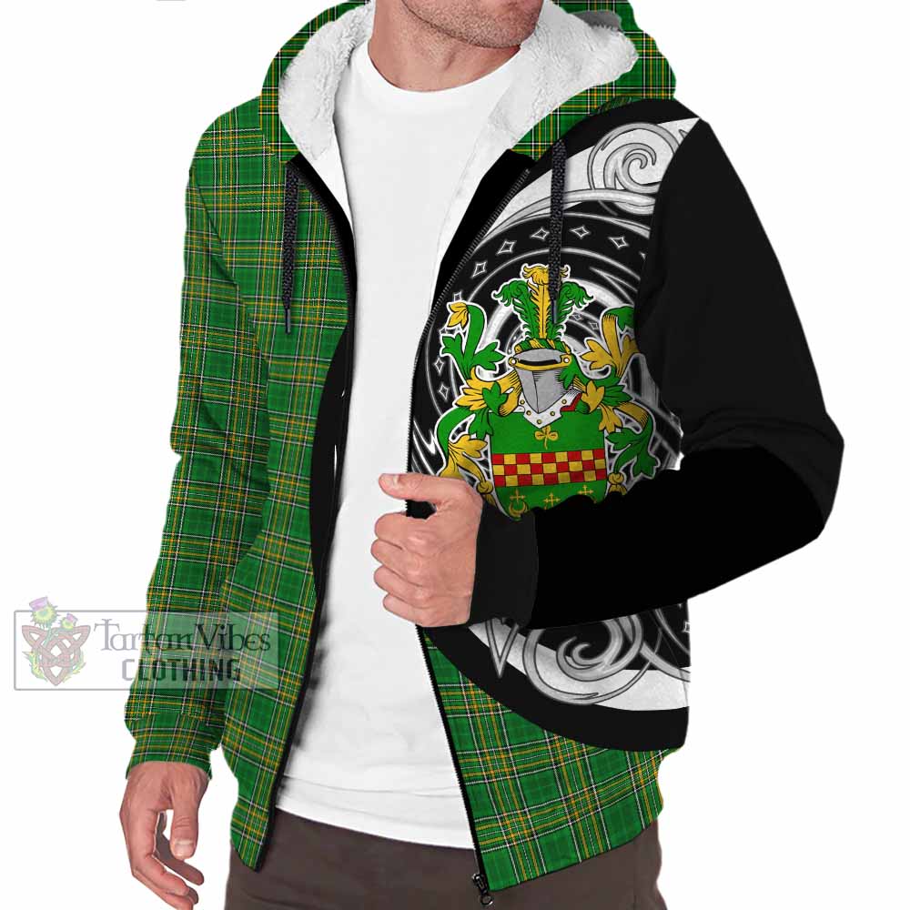 Rowan Irish Clan Sherpa Hoodie Celtic Circle Style - Tartan Vibes Clothing
