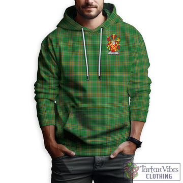 Rowe Irish Clan Tartan Hoodie with Coat of Arms