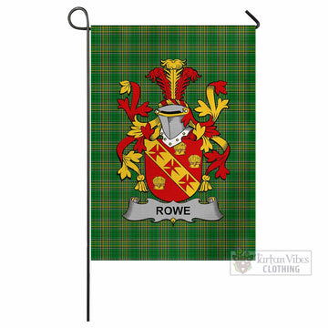 Rowe Irish Clan Tartan Flag with Coat of Arms