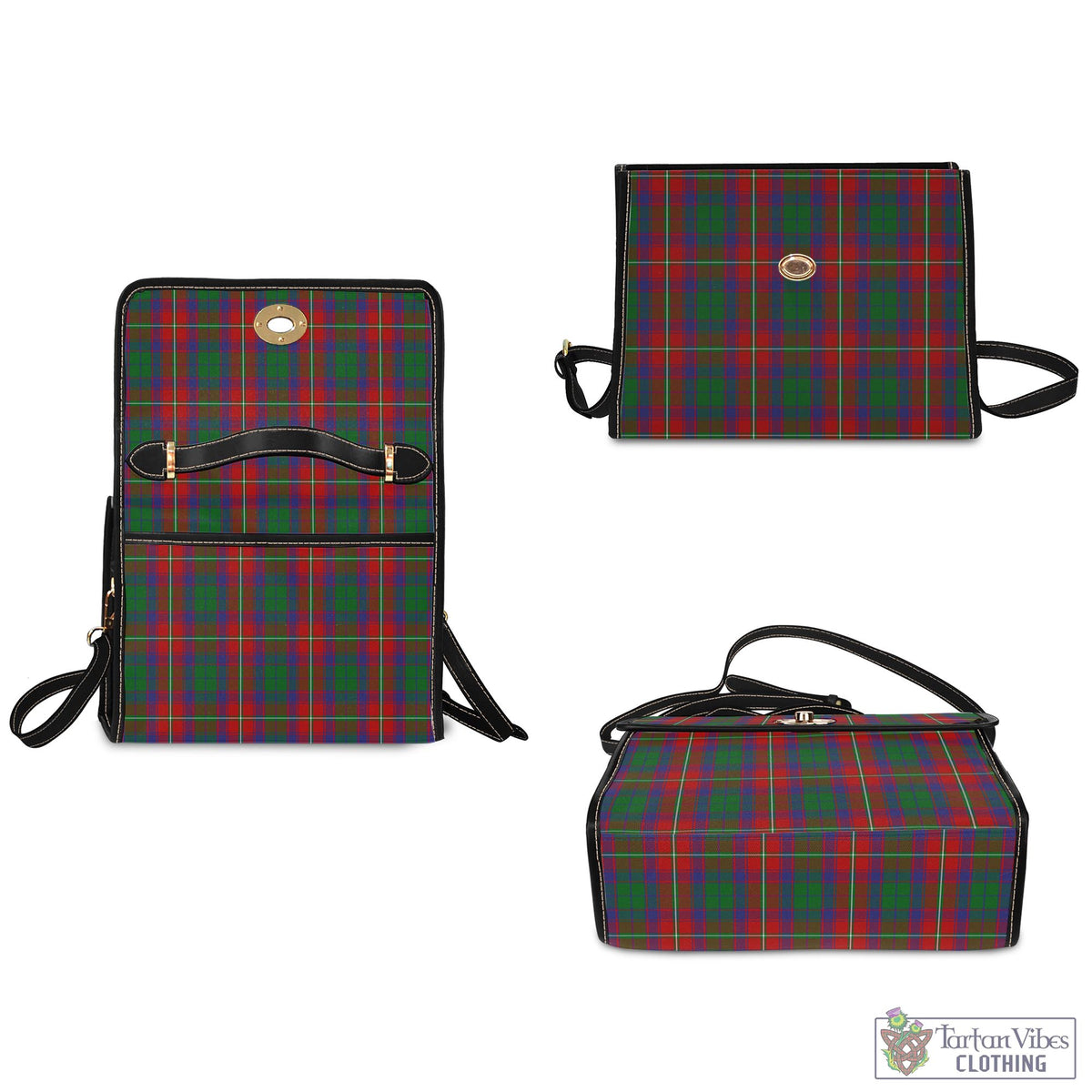Roxburgh Red Tartan Waterproof Canvas Bag - Tartan Vibes Clothing
