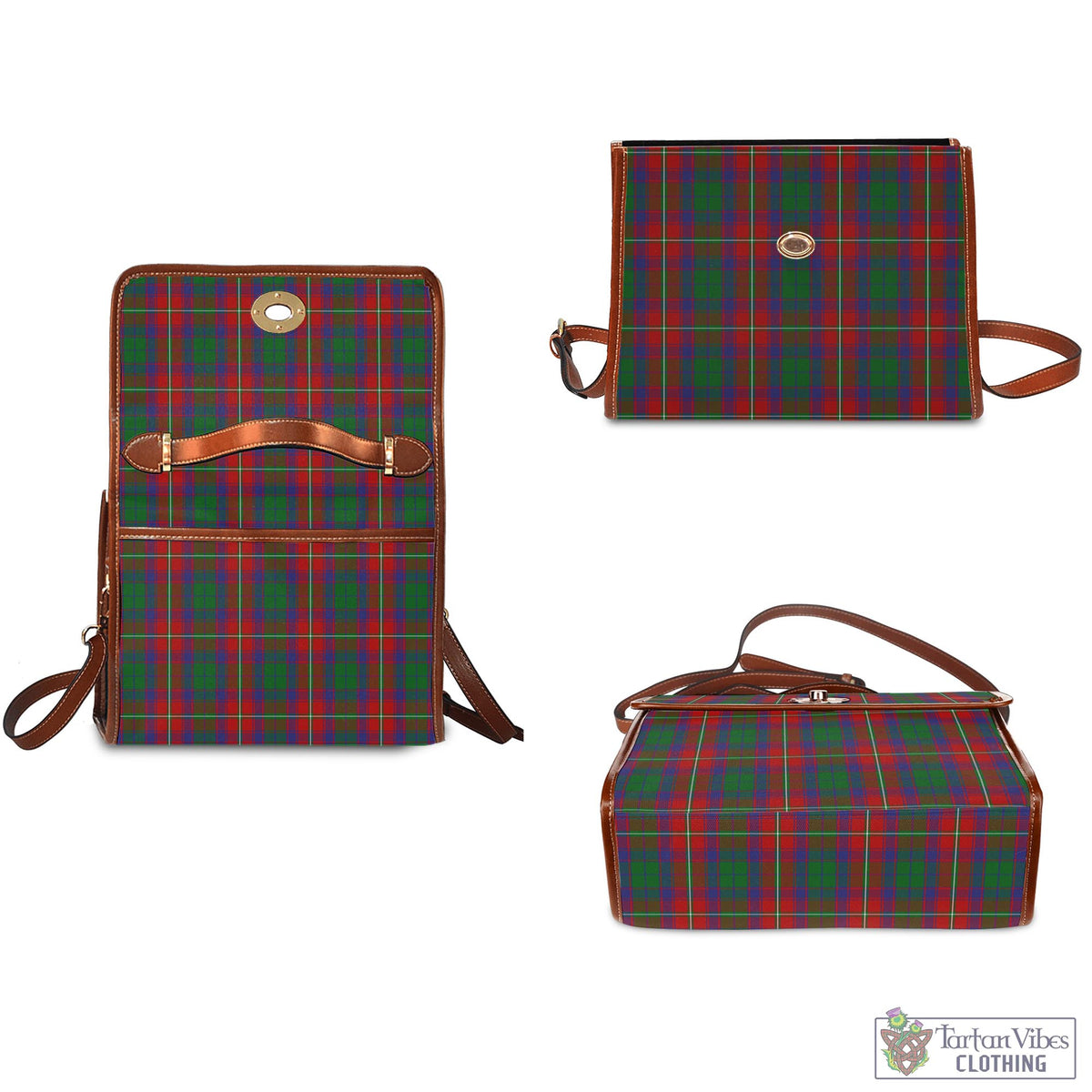 Roxburgh Red Tartan Waterproof Canvas Bag - Tartan Vibes Clothing