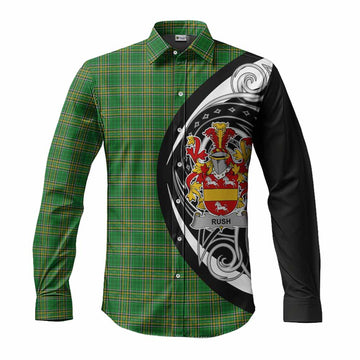 Rush Irish Clan Long Sleeve Button Shirt Celtic Circle Style Men's Shirt S - Tartan Vibes Clothing