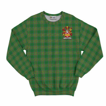 Rush Irish Clan Tartan Sweatshirt with Coat of Arms Unisex - Tartan Vibes Clothing