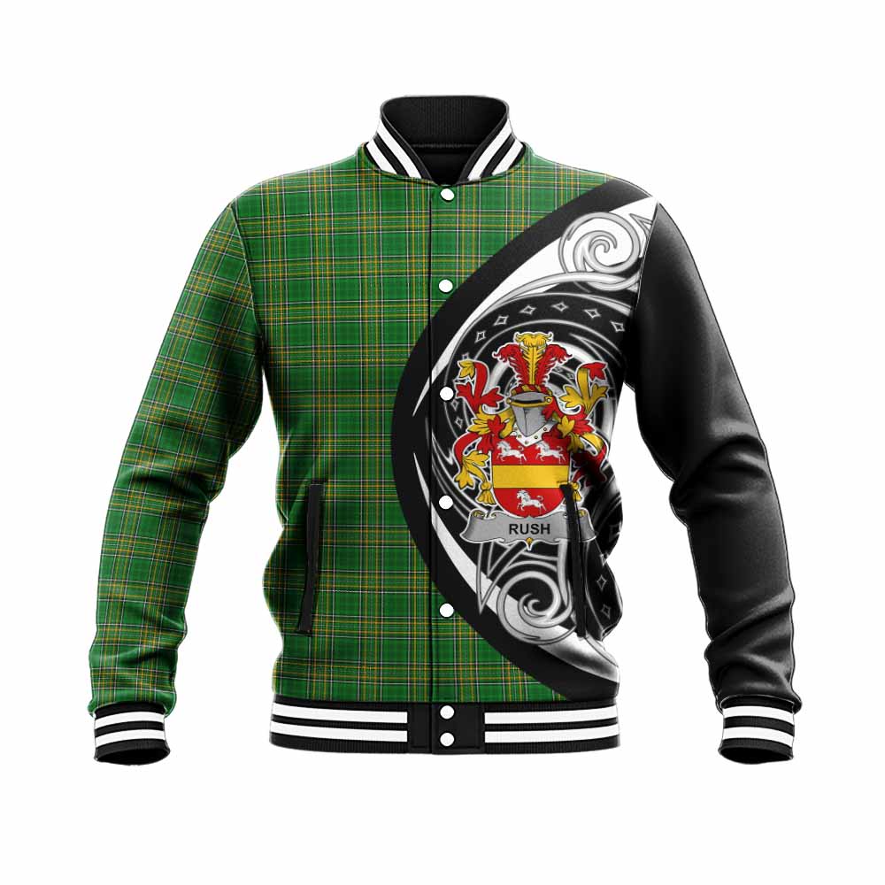 Rush Irish Clan Baseball Jacket Celtic Circle Style Unisex - Tartan Vibes Clothing