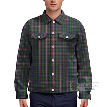 Russell Tartan Unisex Lapel Cotton Jacket